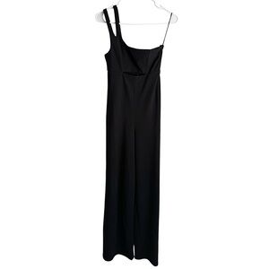 VICI Olia Brayden One Shoulder Black Wide Leg Jumpsuit Size XS NWT